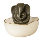 Pyrait Ganesh ji with selenait bowl - Image 2
