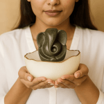 Pyrait Ganesh ji with selenait bowl - Image 6