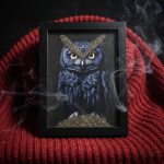 Prosperity owl frame with Pyrite - Image 2