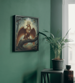Lord Garuda Pyrite Crystal Photo Frame – Powerful Vastu & Spiritual Wall Decor for Home and Temple - Image 3