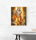Premium Lord Krishna Wall Frame with Pirate Stones – Divine & Ancient Spiritual Decor - Image 4