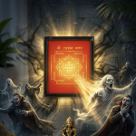 “Divine Protection Combo: Hanuman Yantra Frame + Complimentary Green Zebu Energy Coin” - Image 3